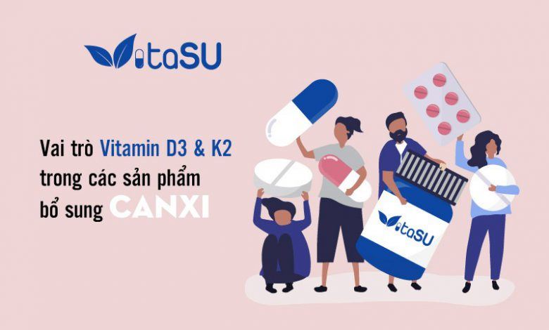 Vai Trò Vitamin D3 Vitamin K2 Trong Các Sản Phẩm Bổ Sung Canxi